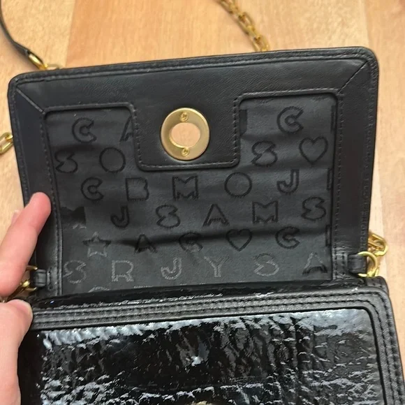 Marc By Marc Jacobs Black and Gold Textured Clutch - Picture 3 of 8